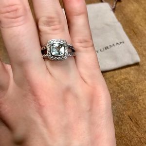 David Yurman Petite Albion Ring in Prasolite